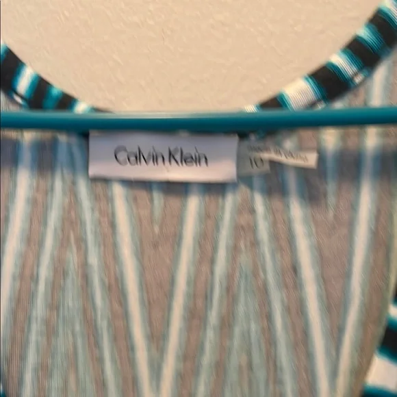 Calvin Klein Blue and White Maxi Dress - Picture 2 of 11